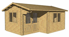 Дачный домик "Соло" 4х5 м  из профилированного бруса 34 мм, (базовая комплектация)
