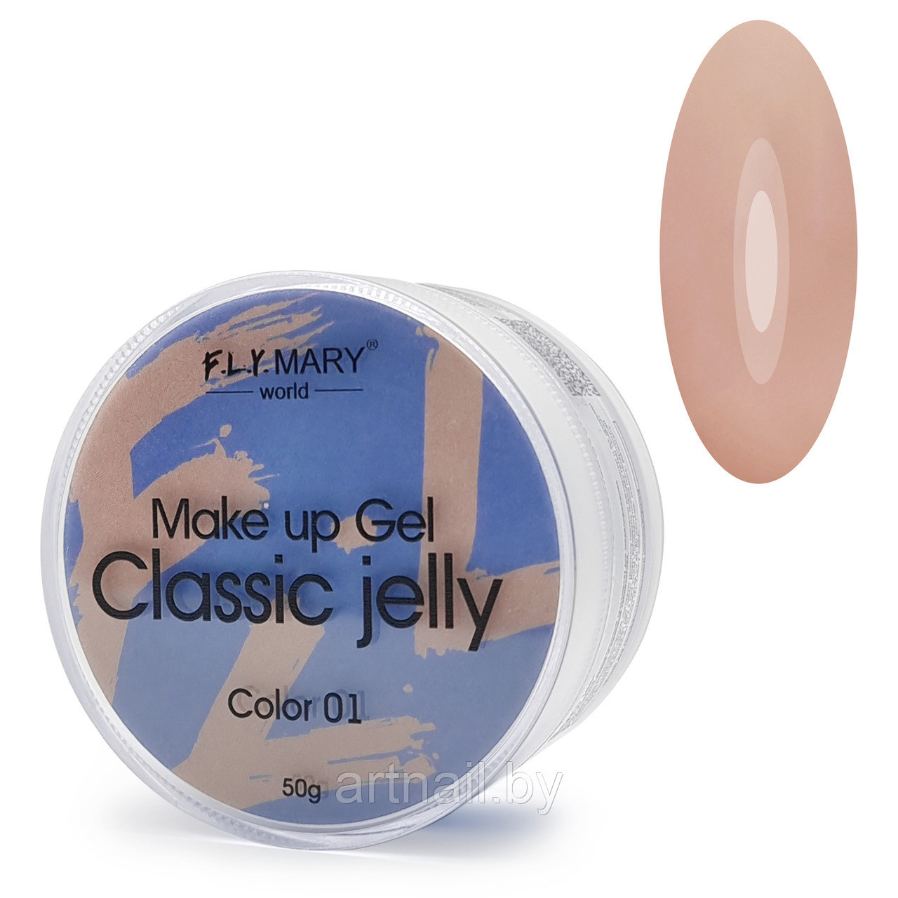 Гель-желе Classic Jelly 01 (светлый бежевый) FlyMary 50 гр - фото 1 - id-p203835217