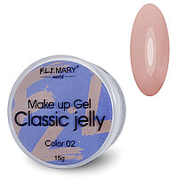 Гель-желе Classic Jelly 02 (пепельно-персиковый) FlyMary 15 гр