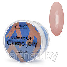 Гель-желе Classic Jelly 02 (пепельно-персиковый) FlyMary 50 гр