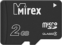 Карта памяти Mirex microSDHC (Class 4) 2GB (13613-ADTMSD02)