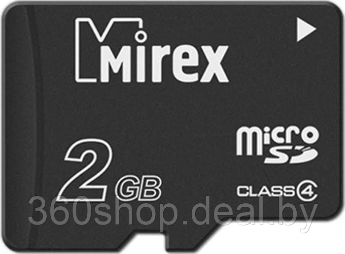 Карта памяти Mirex microSDHC (Class 4) 2GB (13613-ADTMSD02) - фото 1 - id-p203835258