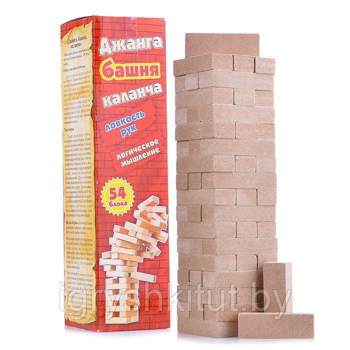 Настольная игра Дженга (Jenga, Башня) "Джанга Башня Каланча" - фото 1 - id-p203835355