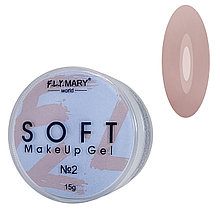 Пепельный персик желеообразный камуфляж Soft Jelly Make Up Gel №02 FlyMary 15 мл