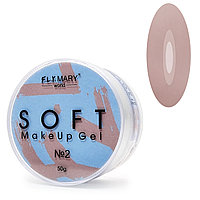 Пепельный персик желеообразный камуфляж Soft Jelly Make Up Gel №02 FlyMary 50 гр