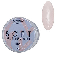 Пепельный с шиммером желеообразный камуфляж Soft Jelly Make Up Gel №04 FlyMary 15 мл