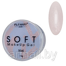 Пепельный с шиммером желеообразный камуфляж Soft Jelly Make Up Gel №04 FlyMary 15 мл