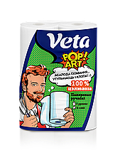 Бумажные полотенца VETA POP ART молочные