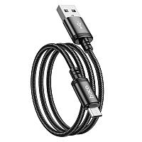 Кабель Micro USB HOCO X89 1м, 2,4А черный