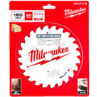 Пильный диск 160х2,2х20 мм Z24 Milwaukee (4932471290)