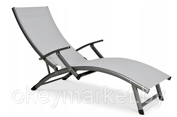 Шезлонг FocusGarden Relax Grey, фото 2