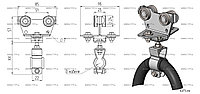 Тележка С-рельса СВ-10
