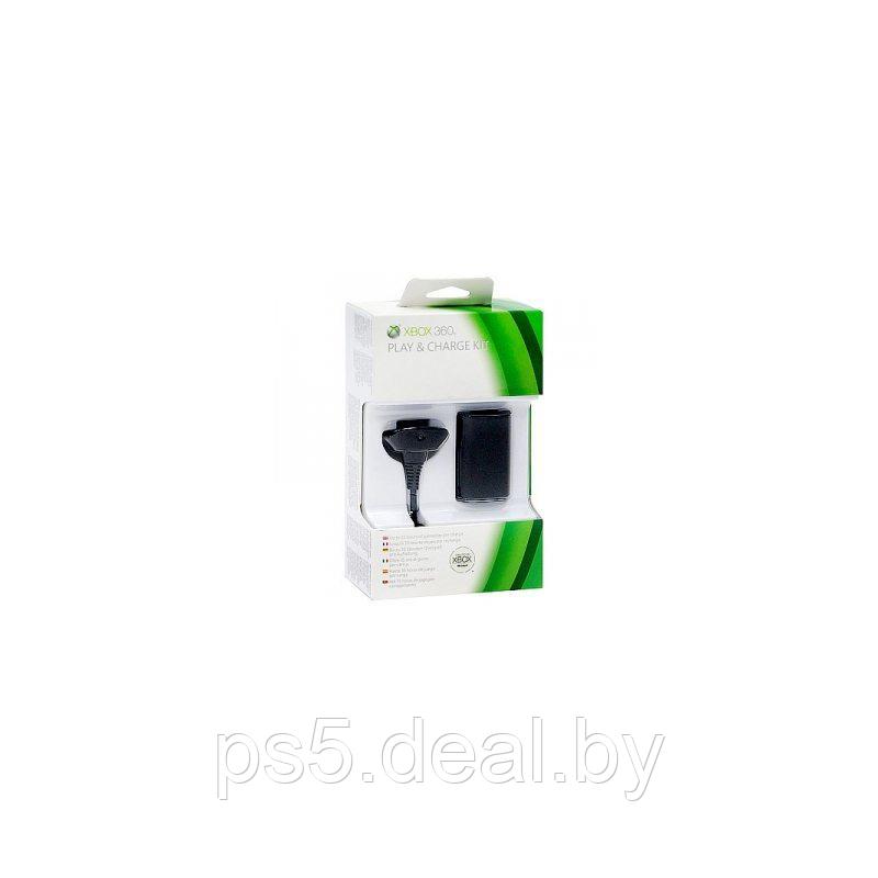 Microsoft Аккумулятор + Зарядный кабель для беспроводного геймпада (Microsoft) для Xbox 360 - фото 1 - id-p203862328