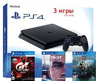 Sony PlayStation 4 Slim + 3 игры