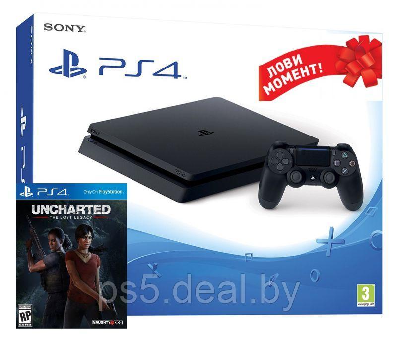 Trade-in Б У PlayStation 4 Slim 1TB + Uncharted The Lost Legacy - фото 1 - id-p203861321