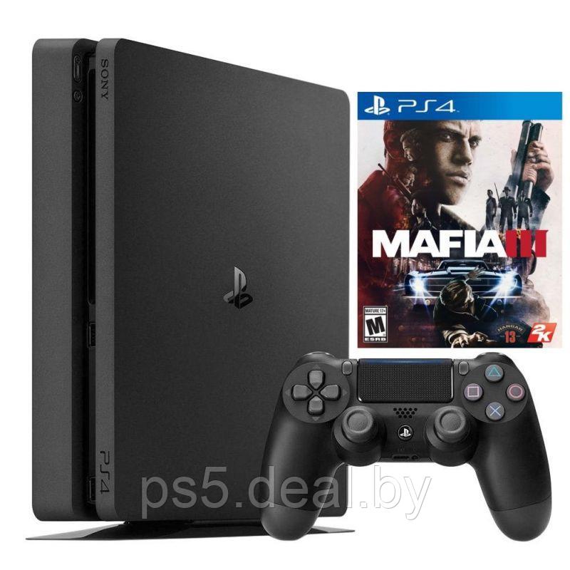 Trade-in Б У Sony Playstation 4 Slim + Mafia 3 | Купить PS4 Slim - фото 1 - id-p203861322