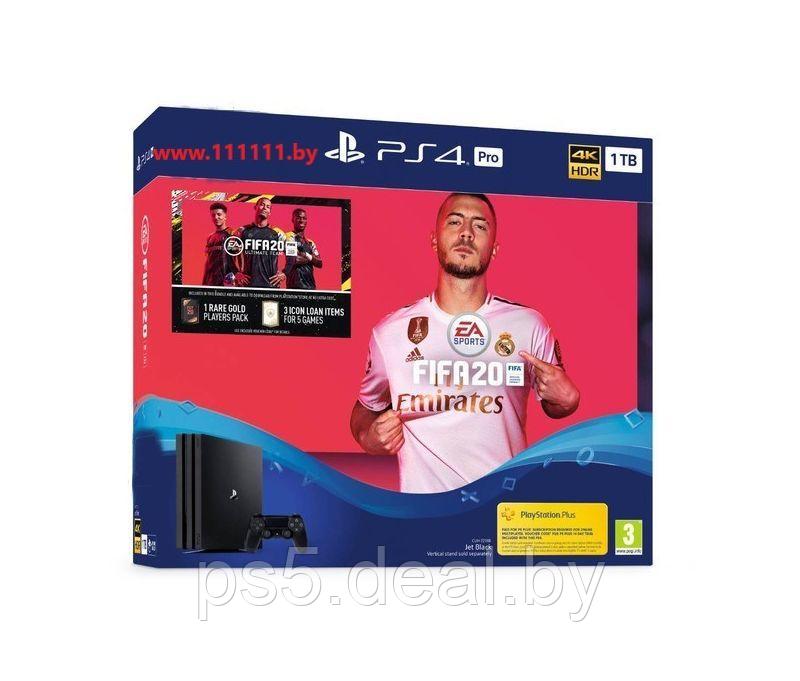 Trade-in Б У SONY PlayStation 4 Pro 1TB + FIFA 20 - фото 1 - id-p203861413