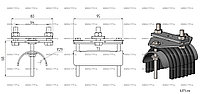 Концевая тележка С-рельса СВ-15К