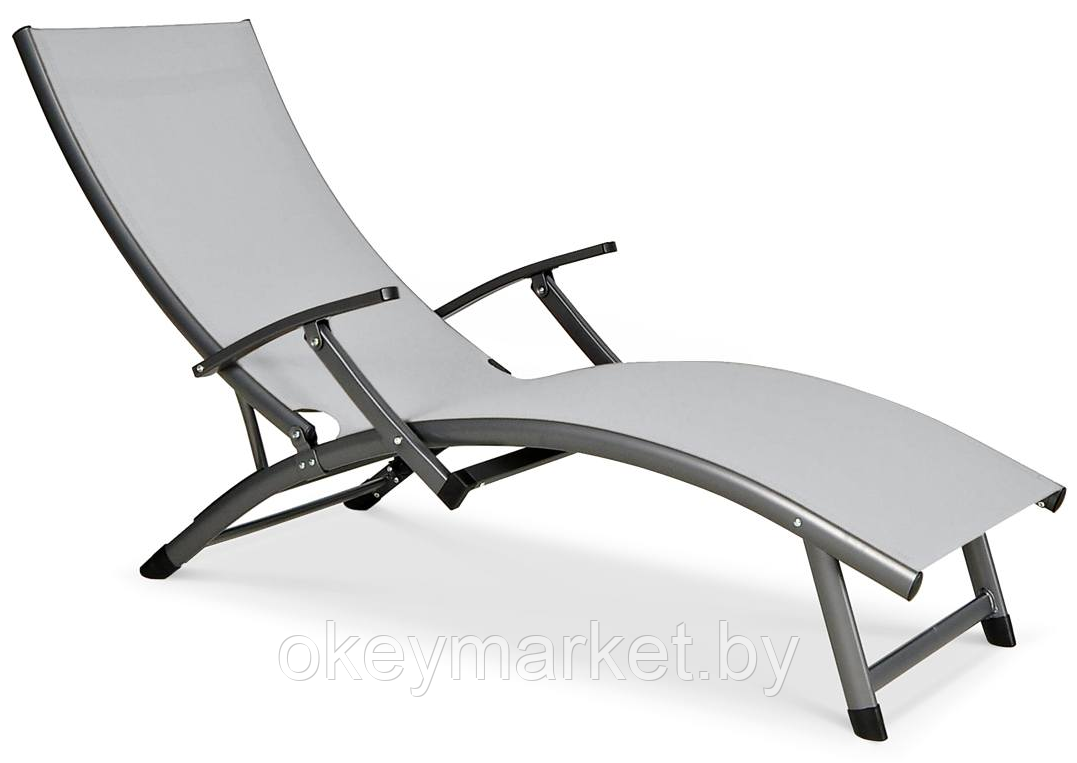 Шезлонг FocusGarden Relax Grey, фото 2