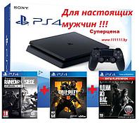 Sony PlayStation 4 Slim + 3 игры | PS4 Для настоящих мужчин.