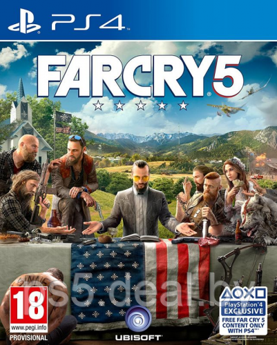 PS4 Уценённый диск обменный фонд FAR CRY 5 для PS4 \\ ФАР КРАЙ 5 для ПС4 - фото 1 - id-p203862532