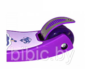 Детский самокат Принцесса фиолетовый 3-колесный Maxi макси Scooter Граффити, трехколесный для девочек - фото 3 - id-p203867315
