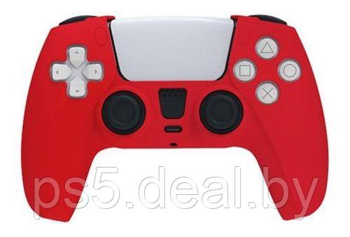 Sony Красный силиконовый чехол для игрового контроллера PlayStation 5 PS5 - фото 1 - id-p203861585