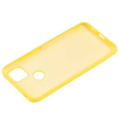 Силиконовый чехол Silicone Case желтый для Xiaomi Redmi 9C - фото 2 - id-p203861026