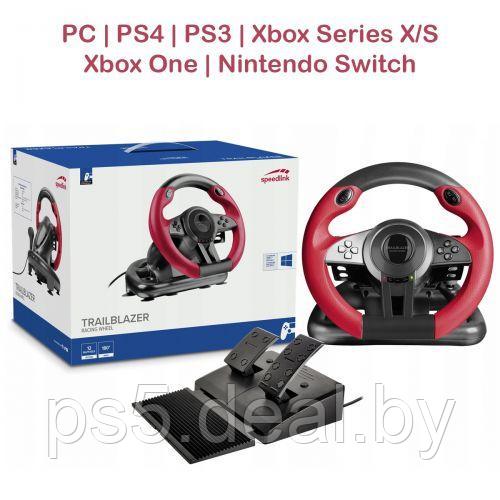 Sony Руль TRAILBLAZER RACING WHEEL для PS4 | XBOX SERIES S/X/ONE | PS3 | SWITCH | PC - фото 1 - id-p203861593