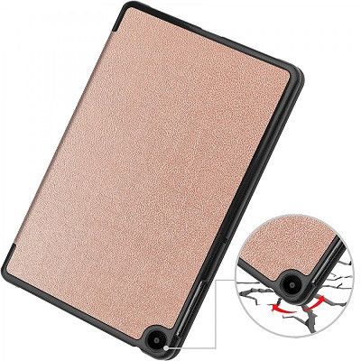 Полиуретановый чехол JFK Smart Case розово-золотой для Huawei MatePad SE 10.4 - фото 3 - id-p203863479