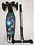 Детский самокат Мстители Марвел 3-колесный Maxi макси Scooter принт Граффити, трехколесный для мальчиков, фото 2