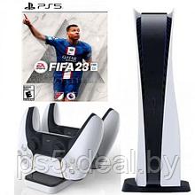 Под заказ требуется предоплата 100 процентов Игровая консоль Sony PlayStation 5 (PS5) + FIFA 23 PS5 + Зарядная