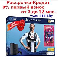 Trade-in Б У Игровая консоль PlayStation 4 PRO (PS4 Pro) в комплекте с игрой FIFA 19 в рассрочку
