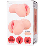 Мастурбатор реалистичный вагина с двойным слоем Kokos Onahole Edition 001, телесный, 18 см, фото 10