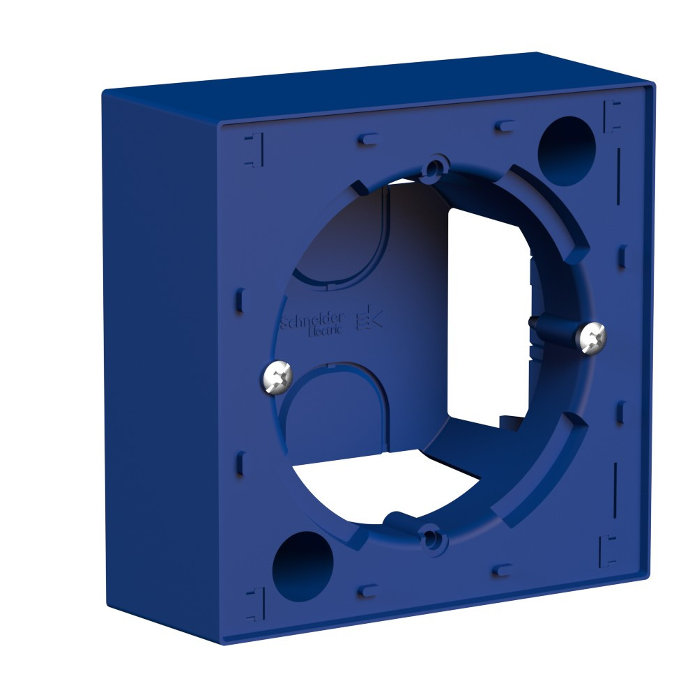 Коробка для наружного монтажа, цвет Аквамарин (Schneider Electric ATLAS DESIGN) - фото 1 - id-p203869601