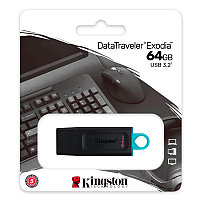 Usb Kingston DataTraveler Exodia 64GB USB 3.2 Gen 1 черная