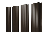 Штакетник П-образный А 0,5 Satin RR 32 темно-коричневый