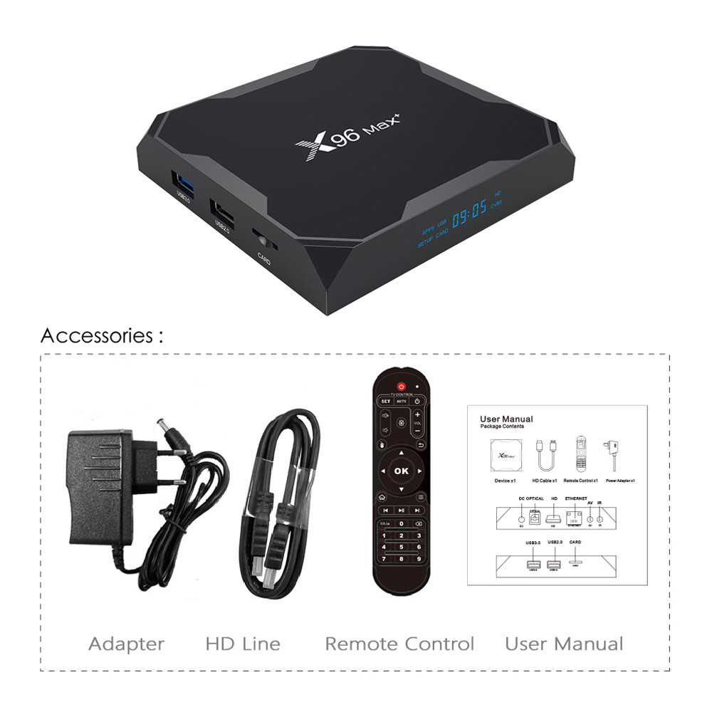 Смарт ТВ приставка X96 Max+ S905X3 2G + 16G TV Box андроид - фото 7 - id-p203870707