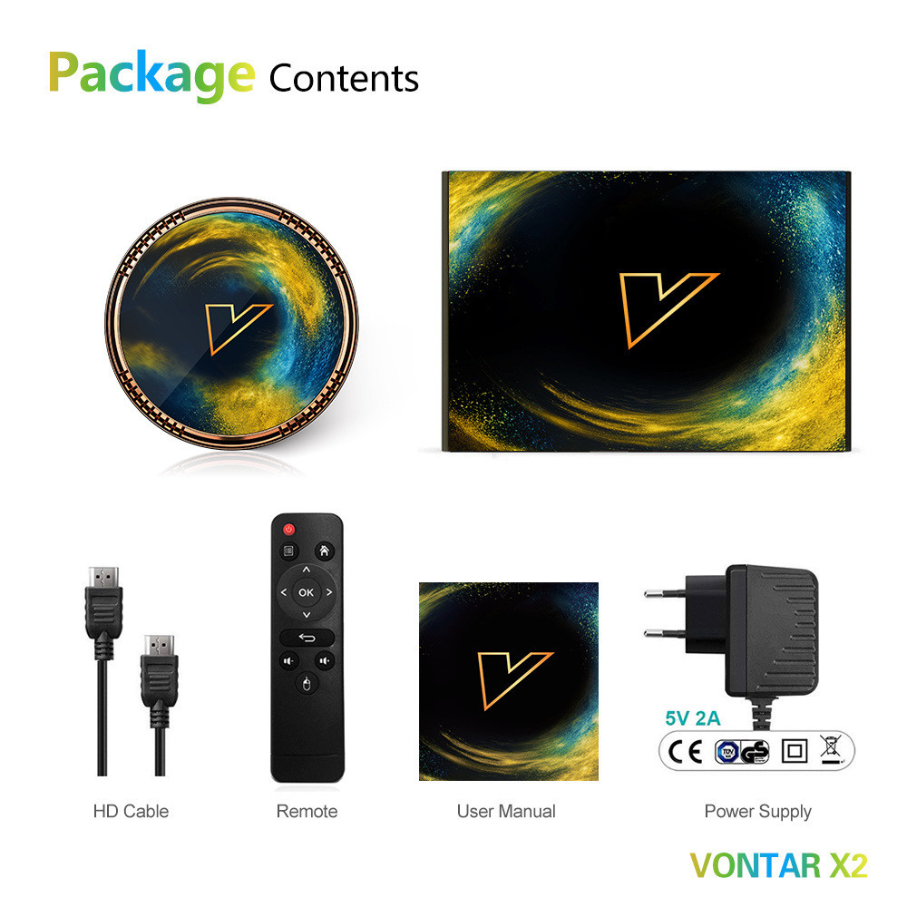 Смарт ТВ приставка VONTAR X2 S905W2 4G + 32G TV Box андроид - фото 7 - id-p203870832