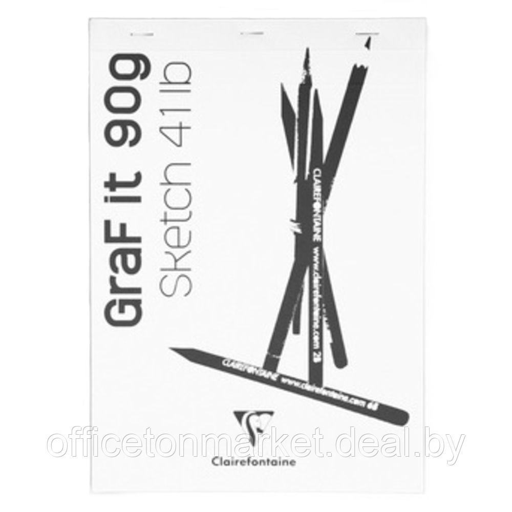 Скетчбук "Graf It", A4, 90 г/м2, 80 листов, белый - фото 1 - id-p203871218