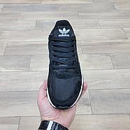 Кроссовки Adidas ZX 500 RM Black White, фото 3