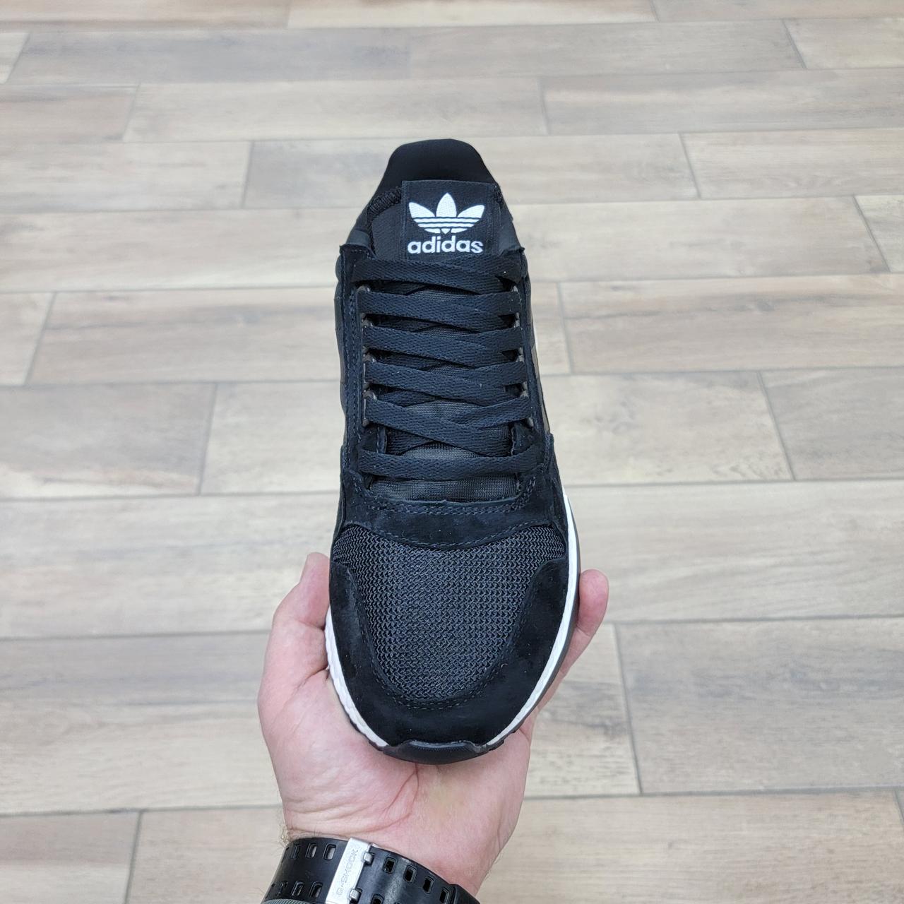 Кроссовки Adidas ZX 500 RM Black White - фото 3 - id-p121110895