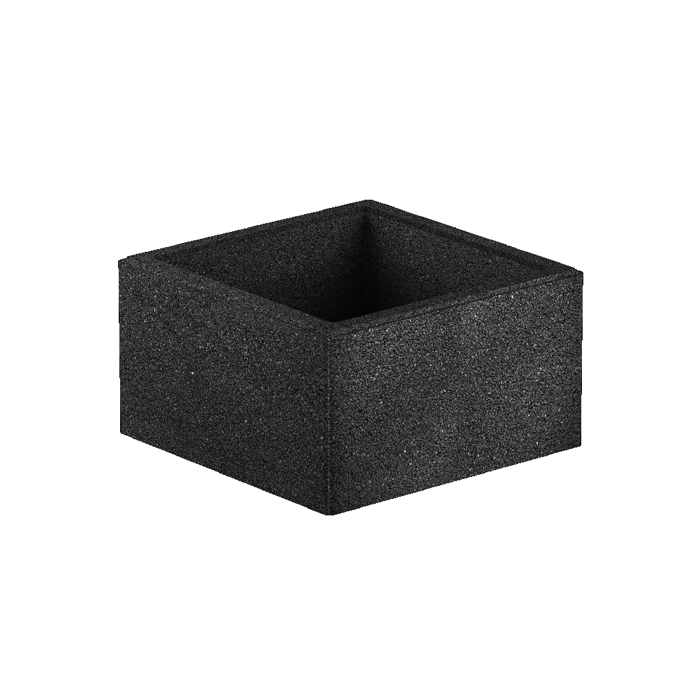 LONG-блок для забора графит 36*36*20см