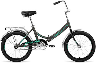 Складной велосипед складной  Forward ARSENAL 20 1.0 (14 quot; рост) темно-серый/бирюзовый 2021 год