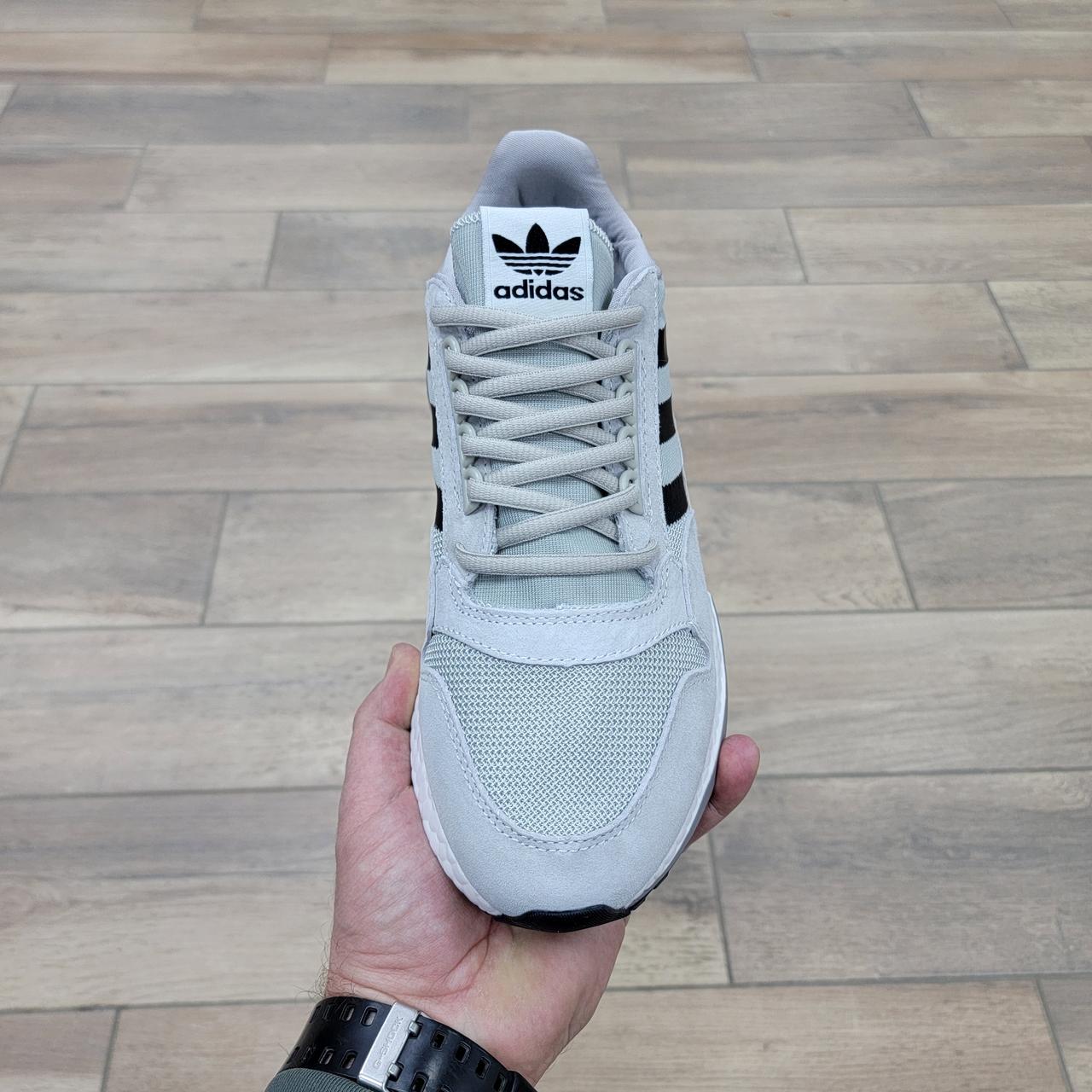 Кроссовки Adidas ZX 500 RM Grey Black - фото 3 - id-p180038450