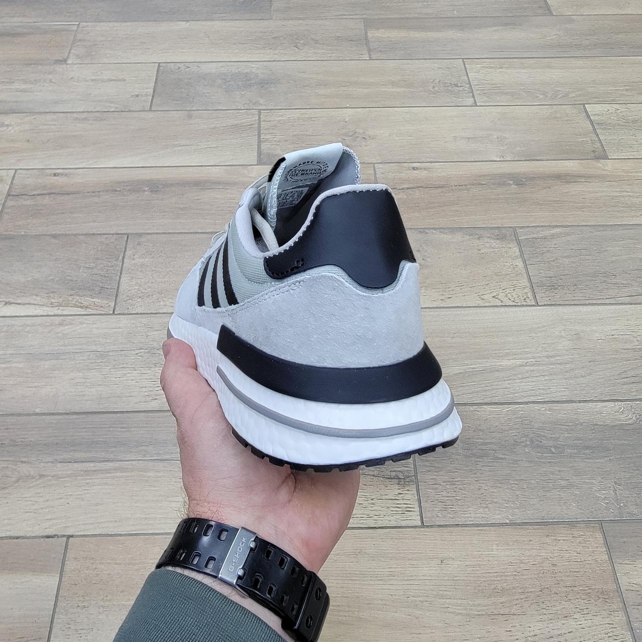 Кроссовки Adidas ZX 500 RM Grey Black - фото 4 - id-p180038450