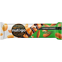 Батончик ореховый Nut&Go Almond&peanut с арахисовой пастой 34г