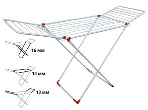 Сушилка для белья напольная, 18м, серия STELLA, бело-красная, (Сушильное полотно - 18 метров, размер