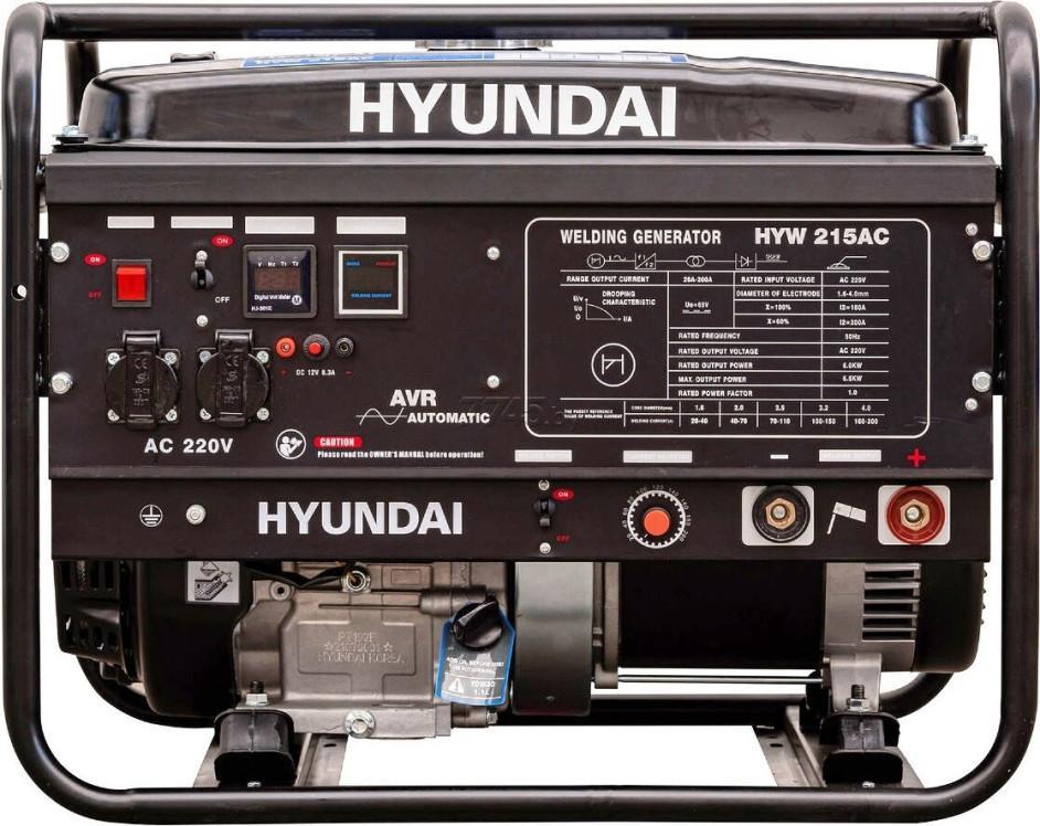 Генератор сварочный бензиновый HYUNDAI HYW215AC - фото 3 - id-p203896069