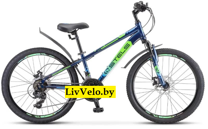 Велосипед Stels Navigator 400 MD 24" F010 (Синий-салатово-голубой)